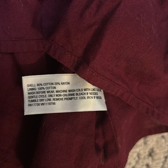 Cat & Jack Burgundy Floral Short Sleeve Toddler Dress 2T - Picture 5 of 6